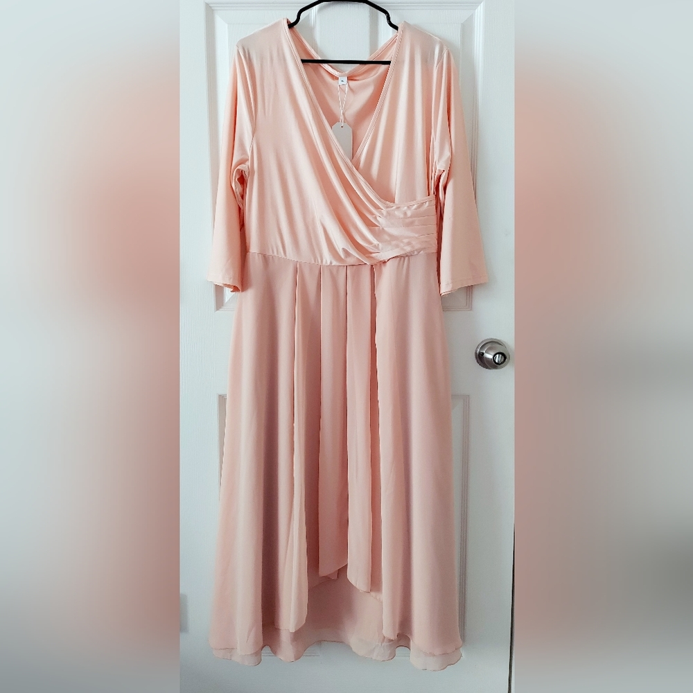 Made with Love ❤️ Faux Wrap Midi Dress